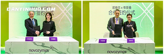 诺维信与安琪酵母、帝斯曼现场签约